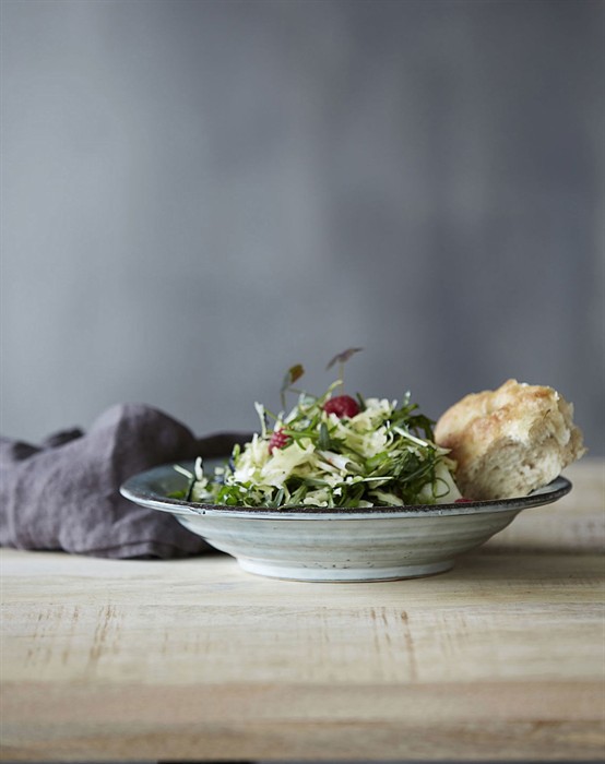 Suppetallerken - Rustic - Grey/Blue